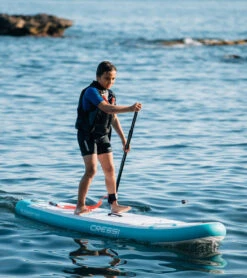 CRESSI Element Small All Around 8’2’’ Inflatable SUP Set -Swimming Equipment Store 6856348795048 whiteaqua 4a