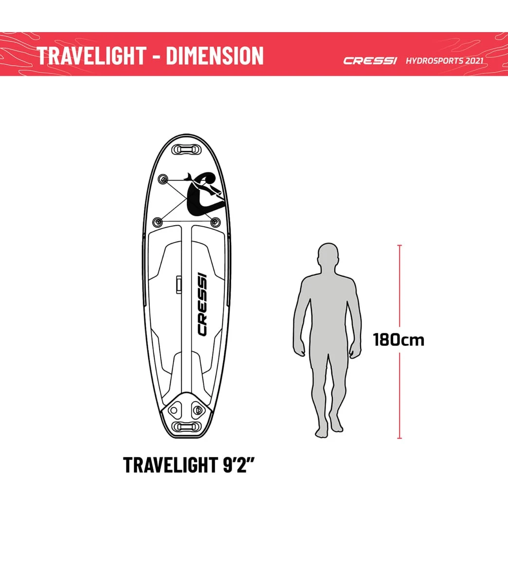 CRESSI Travelight Foldable 9’2’’ Inflatable SUP Set 11 CRESSI Travelight Foldable 9’2’’ Inflatable SUP Set - Image 9