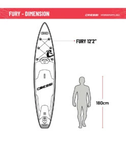 CRESSI Set Isup Fury Touring Dc 12’2’' Rosso Inflatable SUP 23 CRESSI Set Isup Fury Touring Dc 12’2’' Rosso Inflatable SUP -Swimming Equipment Store 6856350761128 redwhite 8a