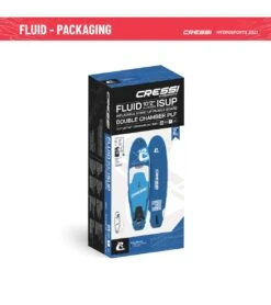 CRESSI Fluid All Round Dc 10'2'' Inflatable SUP Set -Swimming Equipment Store 6856351121576 bluewhite 10a