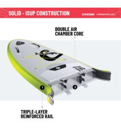 CRESSI Solid Tandem Dc 12'2'' Inflatable SUP -Swimming Equipment Store 6856351613096 grey 13a