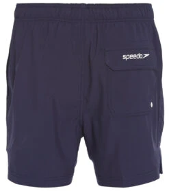 Speedo Men's 16" Solid Swim Trunks -Swimming Equipment Store 7008196853928 peacoat 3a