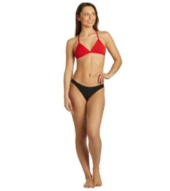 Women's Triangle Solid Bikini Top -Swimming Equipment Store 7012302323880 red 4a