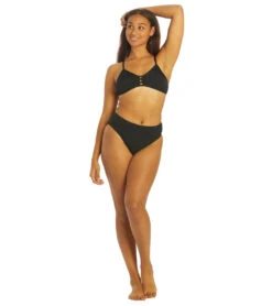 Women's Tomcat Solid Bikini Top -Swimming Equipment Store 7012303175848 black 4a