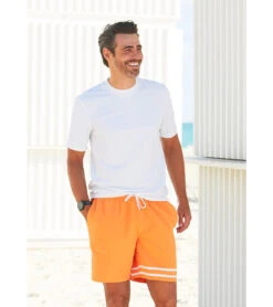 Men's Short Sleeve Rash Guard -Swimming Equipment Store 7030197158056 white 3a