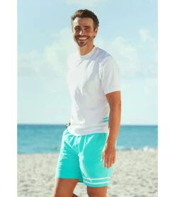 Men's Short Sleeve Rash Guard -Swimming Equipment Store 7030197158056 white 4a