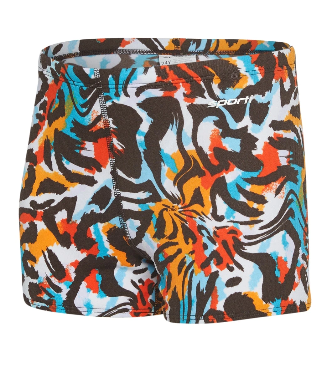 HydroLast Tiger Mingle Square Leg Swimsuit Youth (22-28) 3 HydroLast Tiger Mingle Square Leg Swimsuit Youth (22-28)