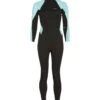 Xcel Women's 3/2mm Axis Flatlock Back Zip Fullsuit Wetsuit -Swimming Equipment Store 7088937926824 blackglacierblue 1a