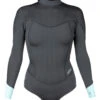 Xcel Women's 2mm Axis Back Zip Cheeky Cut Springsuit Wetsuit -Swimming Equipment Store 7088938680488 graphiteglacierblue 1a