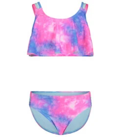 Under Armour Girls' Tie Dye Flutter Bikini (Little Kid, Big Kid)