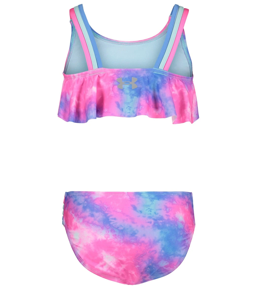 Under Armour Girls' Tie Dye Flutter Bikini (Little Kid, Big Kid) 4 Under Armour Girls' Tie Dye Flutter Bikini (Little Kid, Big Kid) - Image 2