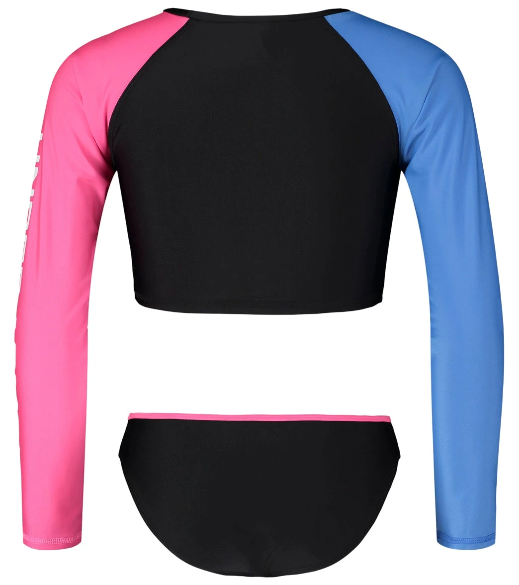 Under Armour Girls' Long Sleeve UPF 30+ Crop Rashguard Set (Little Kid, Big Kid) 5 Under Armour Girls' Long Sleeve UPF 30+ Crop Rashguard Set (Little Kid, Big Kid) - Image 3