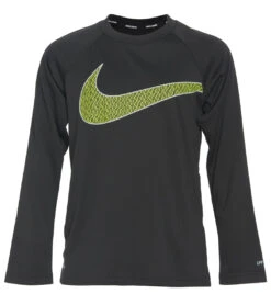 Nike Boys' Swoosh Long Sleeve Hydroguard (Big Kid)