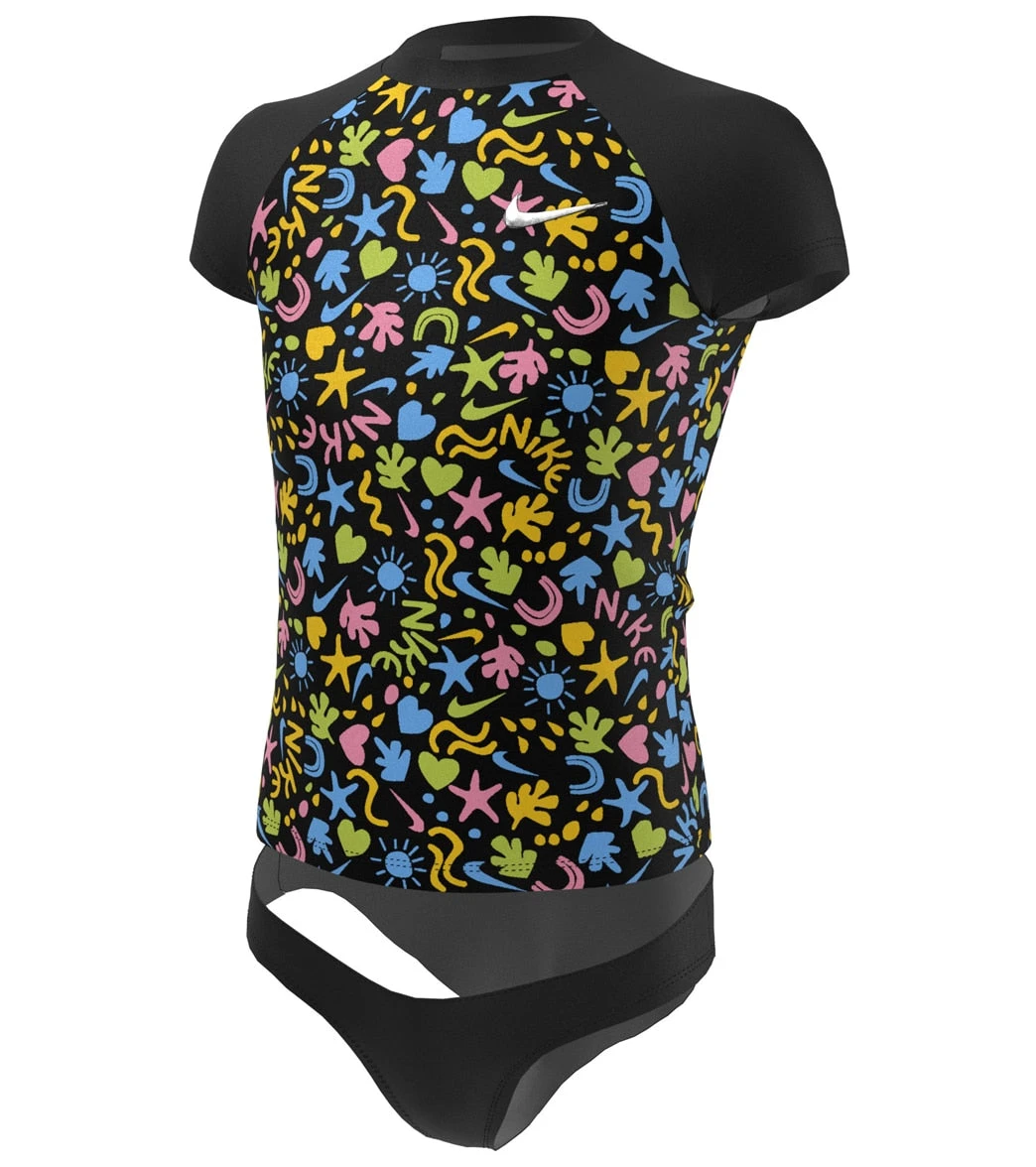 Nike Girls' Fun Forest Short Sleeve Top Bikini Set (Big Kid) 4 Nike Girls' Fun Forest Short Sleeve Top Bikini Set (Big Kid) - Image 2