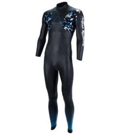 AQUASPHERE Men's Aqua Skin V3 Tri Wetsuit -Swimming Equipment Store 7197878550696 blackturquoise 4a