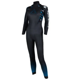 AQUASPHERE Women's Aqua Skin V3 Tri Wetsuit -Swimming Equipment Store 7197878681768 blackturquoise 4a