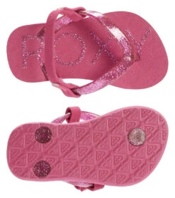 Roxy Girls' Viva Sparkle Sandal (Toddler) -Swimming Equipment Store 7209660055720 pink1 4a