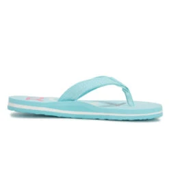 Roxy Girls' Vista III Flip Flop (Little Kid, Big Kid) -Swimming Equipment Store 7209666543784 lightblue 3a