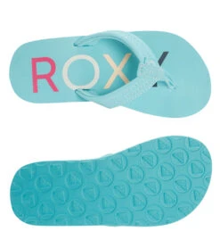 Roxy Girls' Vista III Flip Flop (Little Kid, Big Kid) -Swimming Equipment Store 7209666543784 lightblue 4a