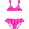Girls' Neon Queen Pink Frilled Bikini Set (Little Kid, Big Kid) -Swimming Equipment Store 7217017356456 pink 1a