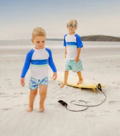 Boys' Minty Shark LS Baby Set (Baby, Toddler, Little Kid) 8 Boys' Minty Shark LS Baby Set (Baby, Toddler, Little Kid) -Swimming Equipment Store 7217018405032 mint 3a