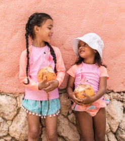 Girls' Spearmint Spot Swim Shorts (Little Kid, Big Kid) -Swimming Equipment Store 7217019257000 mint 4a