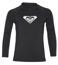 Roxy Girls' Whole Hearted LS Rashguard (Big Kid)