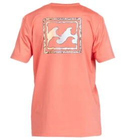 Billabong Boys' Crayon Wave Short Sleeve Surf Shirt (Big Kid) 12 Billabong Boys' Crayon Wave Short Sleeve Surf Shirt (Big Kid) -Swimming Equipment Store 7244915245224 coral 5a