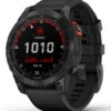 Garmin Fenix 7 Solar Slate Gray/Black Band -Swimming Equipment Store 7289505284264 grayblack 1a