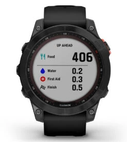 Garmin Fenix 7 Solar Slate Gray/Black Band -Swimming Equipment Store 7289505284264 grayblack 8a