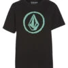 Volcom Boys' Circle Stones Short Sleeve Tee -Swimming Equipment Store 7329063174312 black 1a