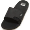 Reef Men's Fanning Slide Sandal -Swimming Equipment Store 7343699656872 blacksilver 1a