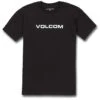 Volcom Men's Euro SS Tee -Swimming Equipment Store 7345334452392 black 1a