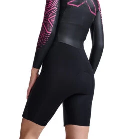 2XU Women's Pro-Swim Run Pro Shorty Wetsuit -Swimming Equipment Store 7350032367784 blackveryberryprint 10a