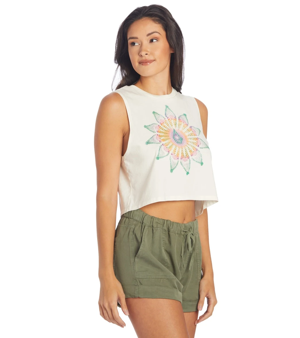 Volcom Women's Star Shields Crop Tank Top 4 Volcom Women's Star Shields Crop Tank Top - Image 2