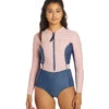 Level Six Women's 1.2mm Neoprene Mystique Front Zip Long Sleeve One Piece Swimsuit -Swimming Equipment Store 7363719889064 ally 1a