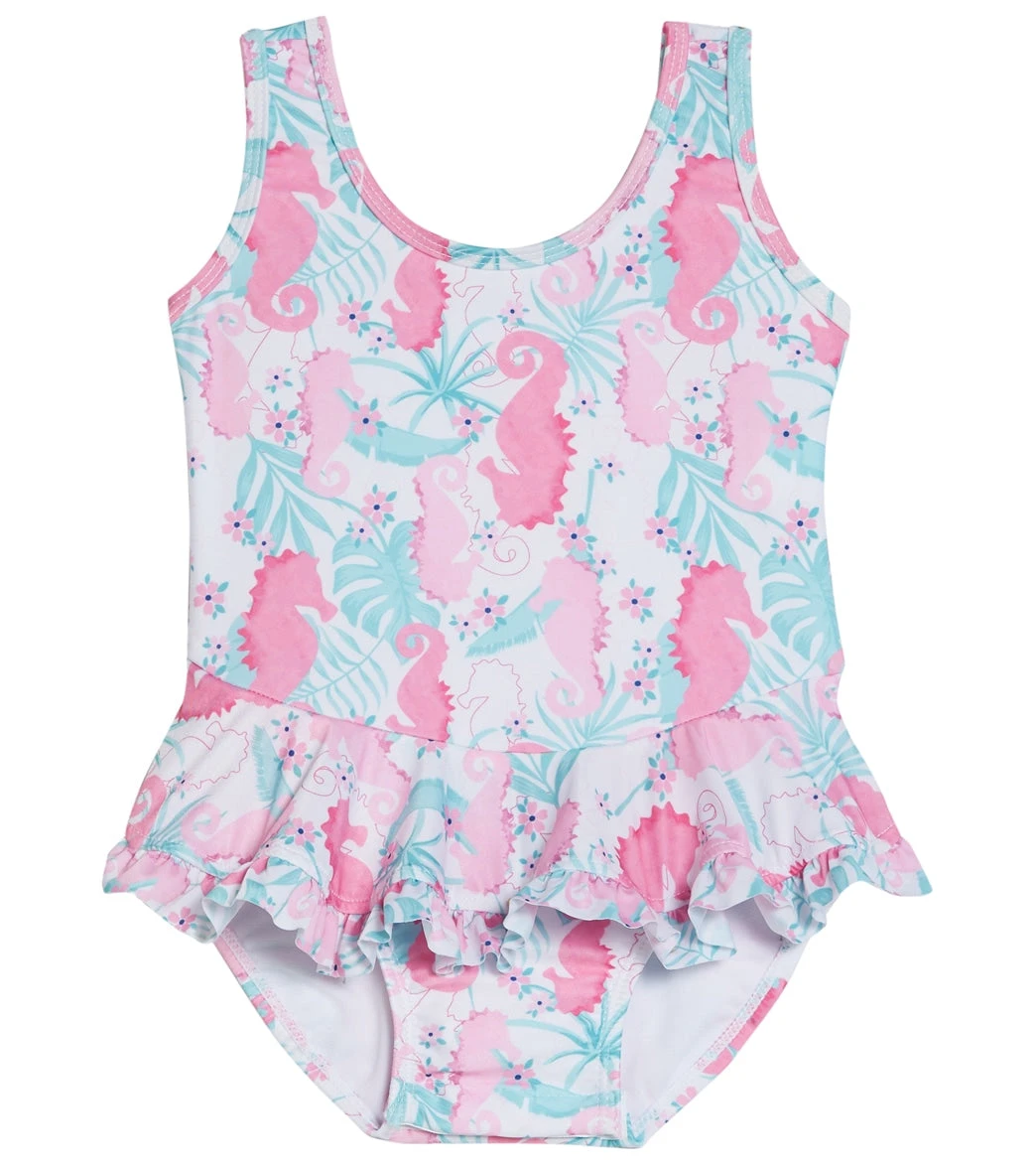 Girls' Botanical Turtles Stella UPF 50+ Ruffle One Piece Swimsuit (Baby) 3 Girls' Botanical Turtles Stella UPF 50+ Ruffle One Piece Swimsuit (Baby)