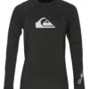 Quiksilver Youth All Time Long Sleeve UPF 50 Rash Guard (Big Kid) 2 Quiksilver Youth All Time Long Sleeve UPF 50 Rash Guard (Big Kid) -Swimming Equipment Store 7426410119336 black 1a