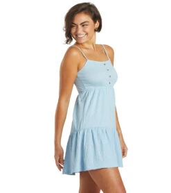 Roxy Women's Beach Hangs Dress -Swimming Equipment Store 7428432625832 powderblue 2a