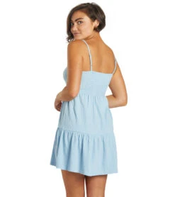 Roxy Women's Beach Hangs Dress -Swimming Equipment Store 7428432625832 powderblue 3a