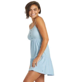 Roxy Women's Beach Hangs Dress -Swimming Equipment Store 7428432625832 powderblue 4a