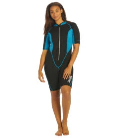 Seac 2MM Women's Ciao Springsuit Wetsuit 10 Seac 2MM Women's Ciao Springsuit Wetsuit -Swimming Equipment Store 7431600898216 blacklightblue 4a