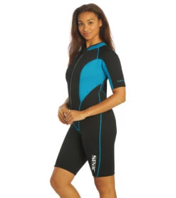 Seac 2MM Women's Ciao Springsuit Wetsuit 11 Seac 2MM Women's Ciao Springsuit Wetsuit -Swimming Equipment Store 7431600898216 blacklightblue 5a