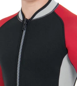 Kids 2.5mm Short Sleeve Ciao 10 Kids 2.5mm Short Sleeve Ciao -Swimming Equipment Store 7456266223784 blackred 4a