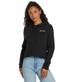HURLEY Women's Helena Cut Off Pullover Hoodie