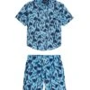 Boys' Shark Camp Shirt & Swim Trunks Set (Big Kid) -Swimming Equipment Store 7472291578024 marine 1a