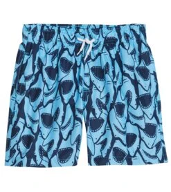 Boys' Shark Camp Shirt & Swim Trunks Set (Big Kid) -Swimming Equipment Store 7472291578024 marine 5a