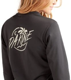 Dakine Women's Mission Crew Long Sleeve UPF 50 Surf Shirt -Swimming Equipment Store 7476060717224 black 6a