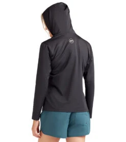 Dakine Women's Mission Hoodie Long Sleeve UPF 50 Surf Shirt -Swimming Equipment Store 7476060946600 black 5a