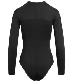 Dakine Women's HD Long Sleeve UPF 50 One Piece Swimsuit -Swimming Equipment Store 7476061503656 black 9a